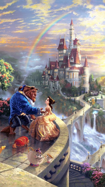 Das Beauty and the Beast Wallpaper 360x640
