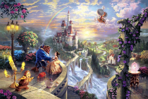 Das Beauty and the Beast Wallpaper 480x320