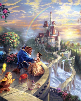 Beauty and the Beast - Obrázkek zdarma pro iPhone 5S