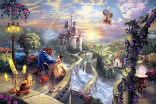 Beauty and the Beast Background for Android, iPhone and iPad