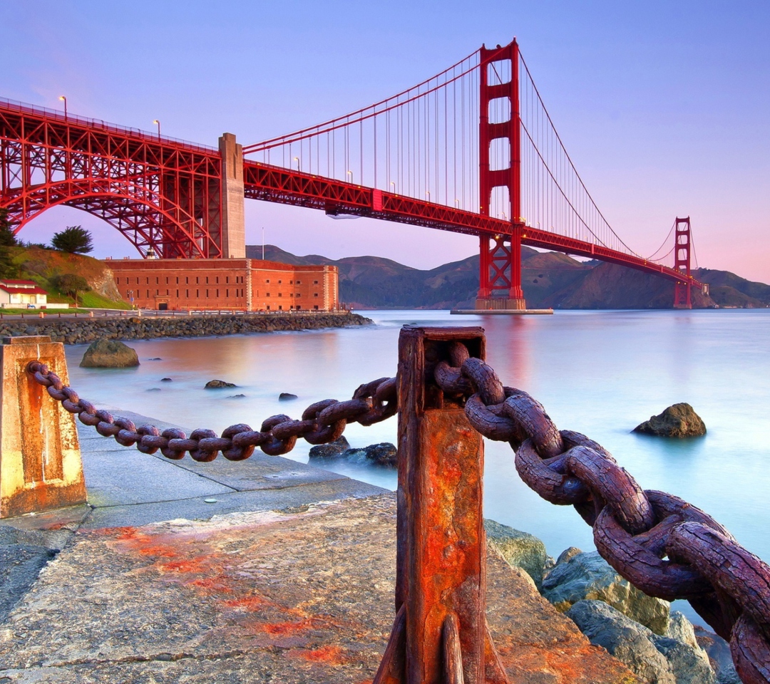 Golden Gate Bridge San Francisco wallpaper 1080x960