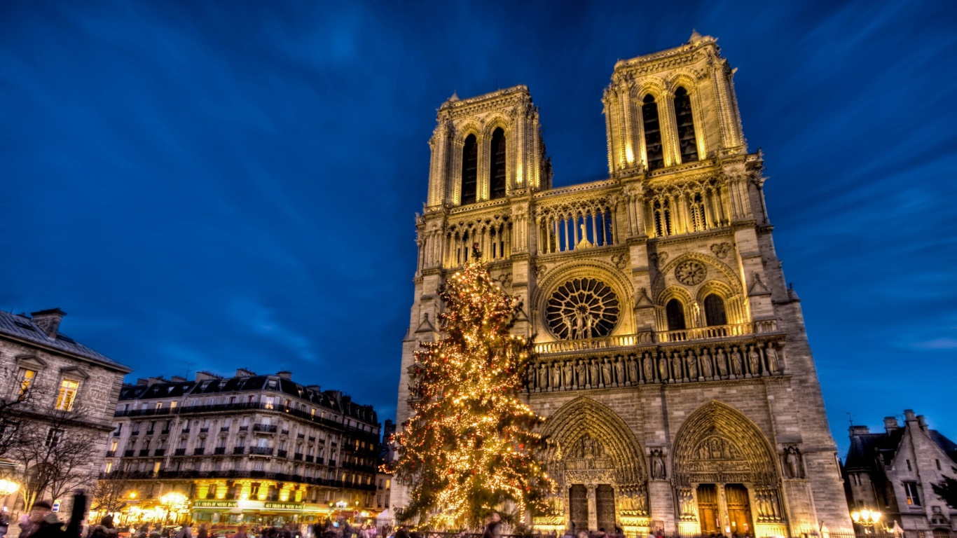 Screenshot №1 pro téma Notre Dame Cathedral 1366x768