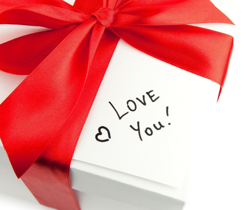 Обои I Love You Gift 960x800