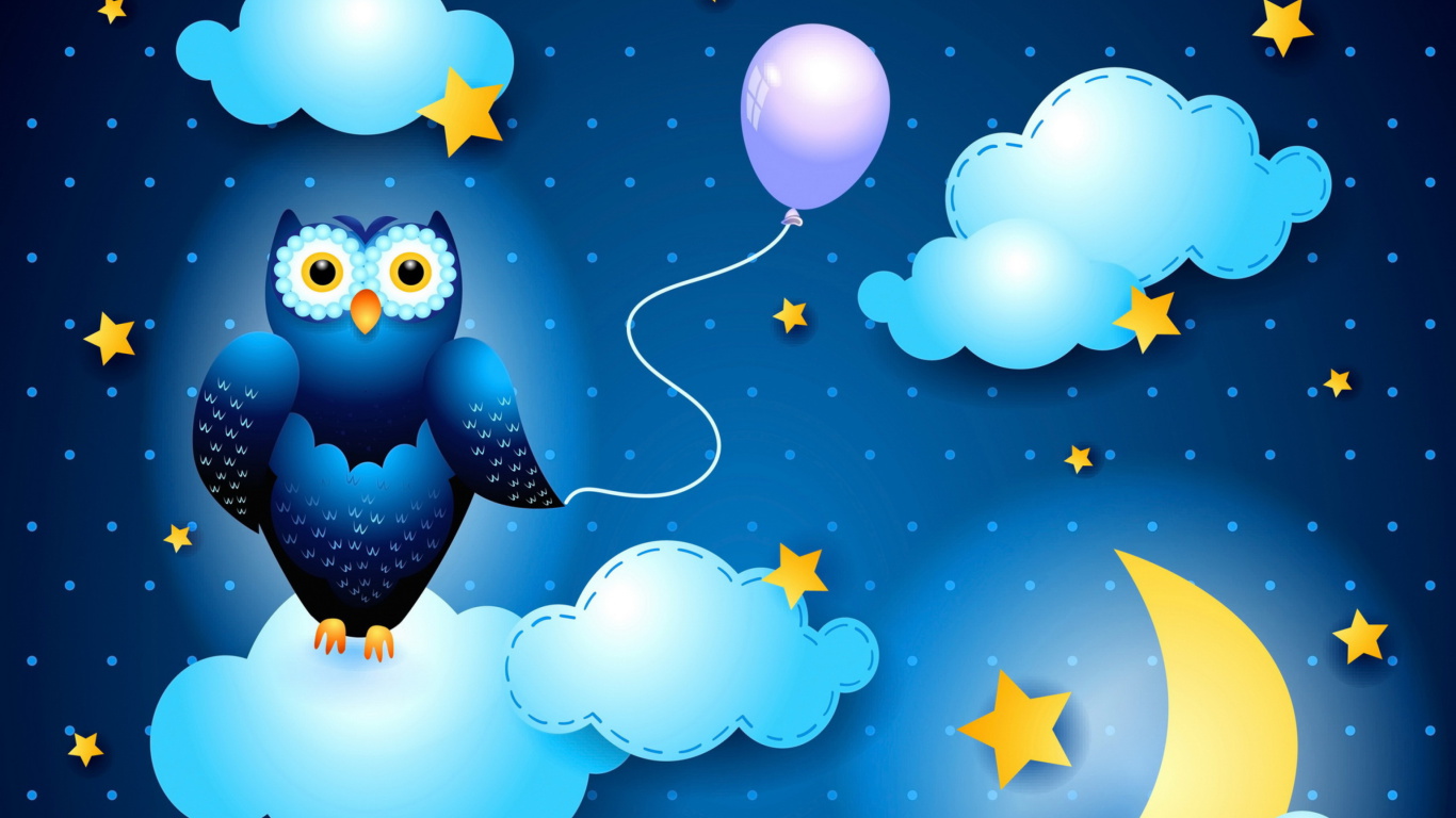 Sfondi Night Owl 1366x768