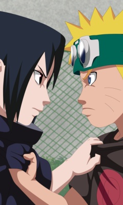 Screenshot №1 pro téma Naruto Vs Sasuke Figth 240x400