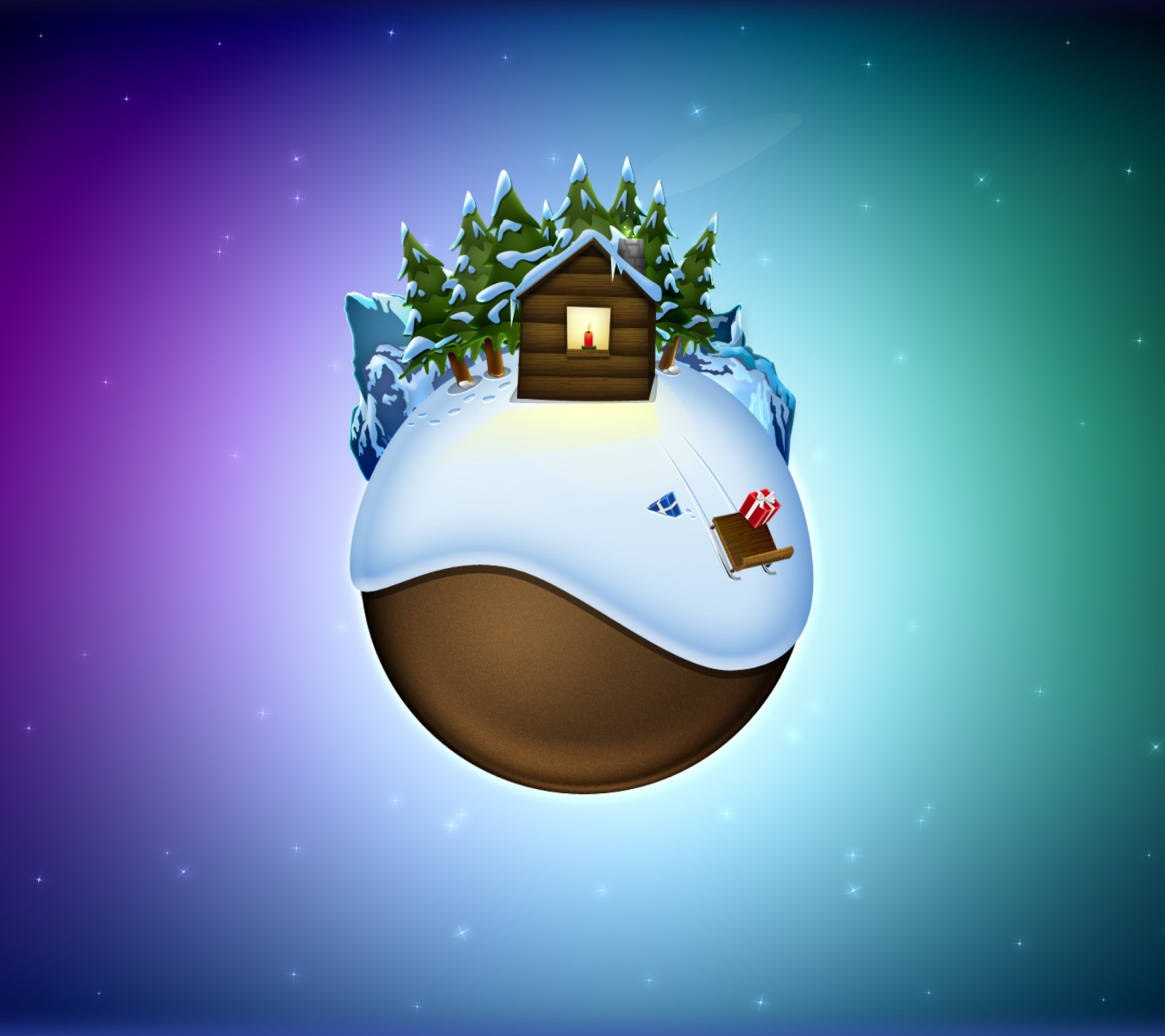 Screenshot №1 pro téma Christmas On Earth 1440x1280