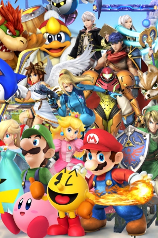 Screenshot №1 pro téma Super Smash Bros 320x480