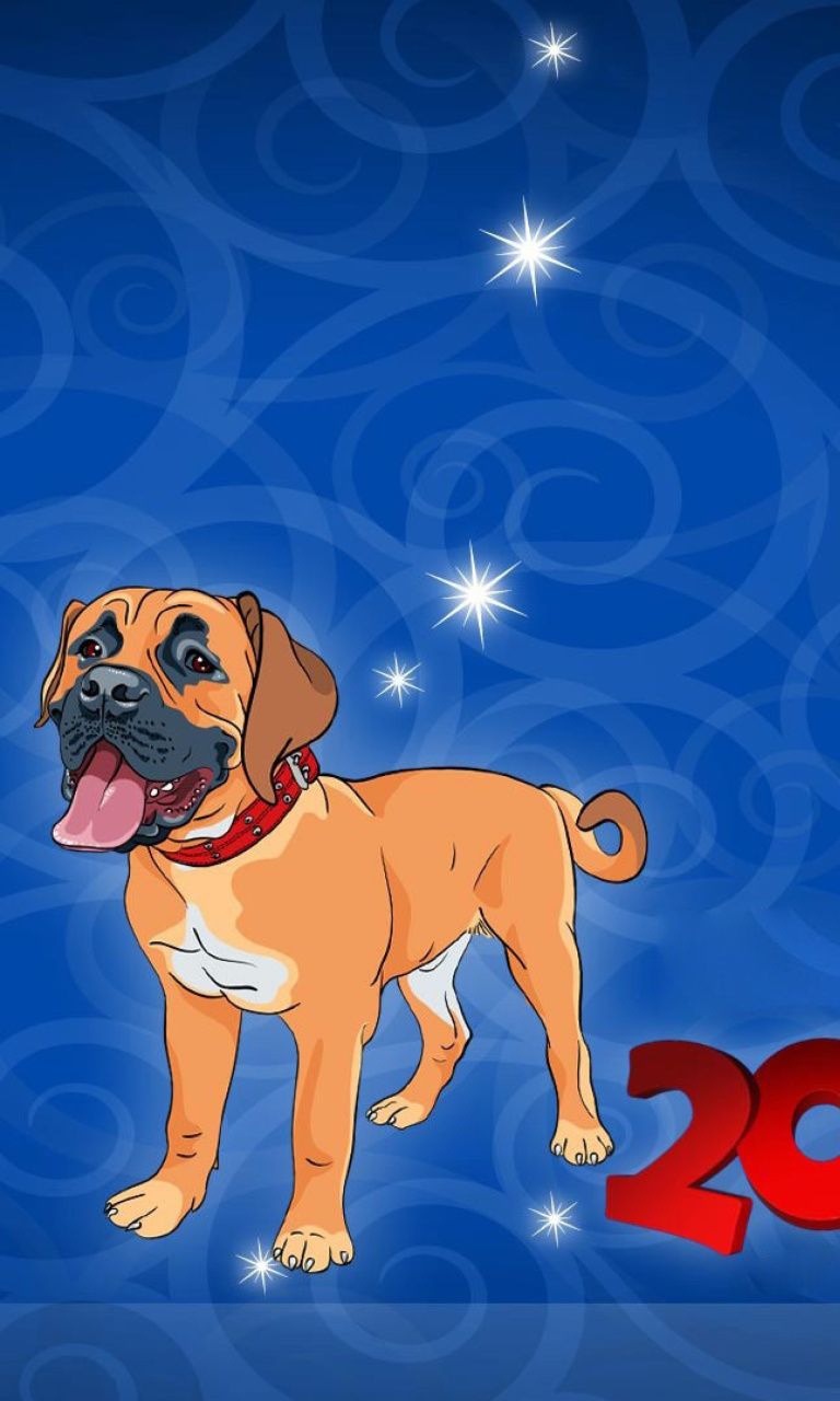 Screenshot №1 pro téma Happy New Year 2018 Dog Sign Horoscope 768x1280