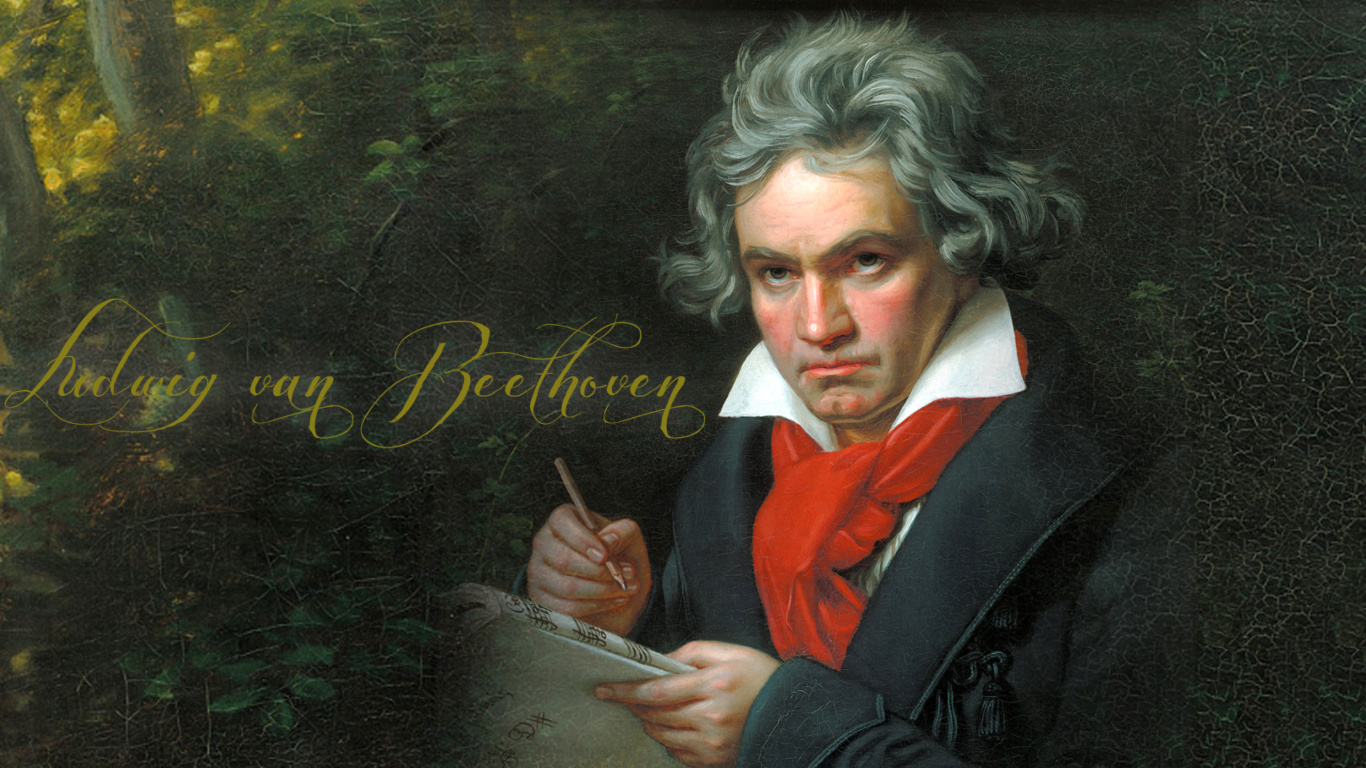 Das Ludwig Van Beethoven Wallpaper 1366x768