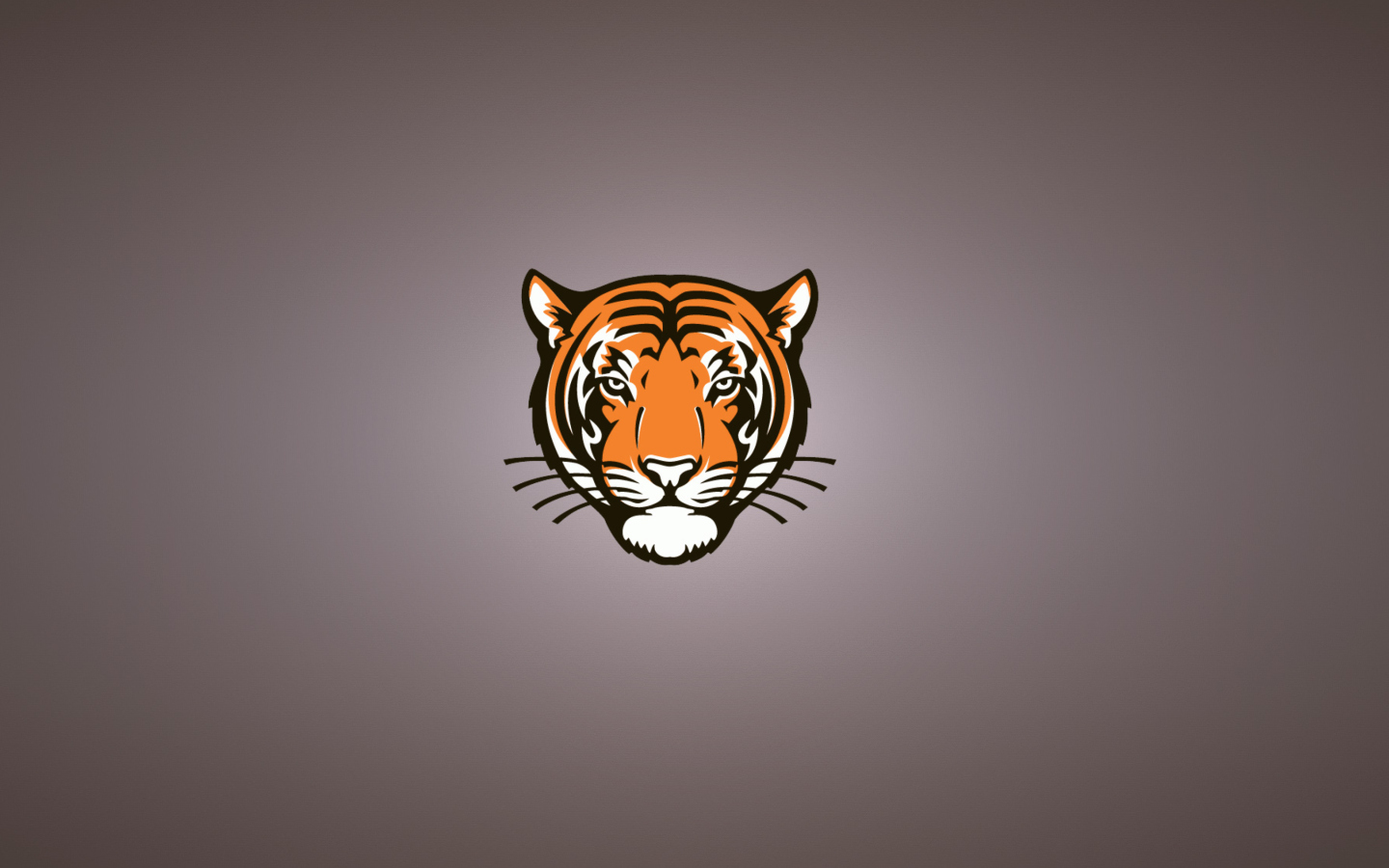 Screenshot №1 pro téma Tiger Muzzle Illustration 1440x900