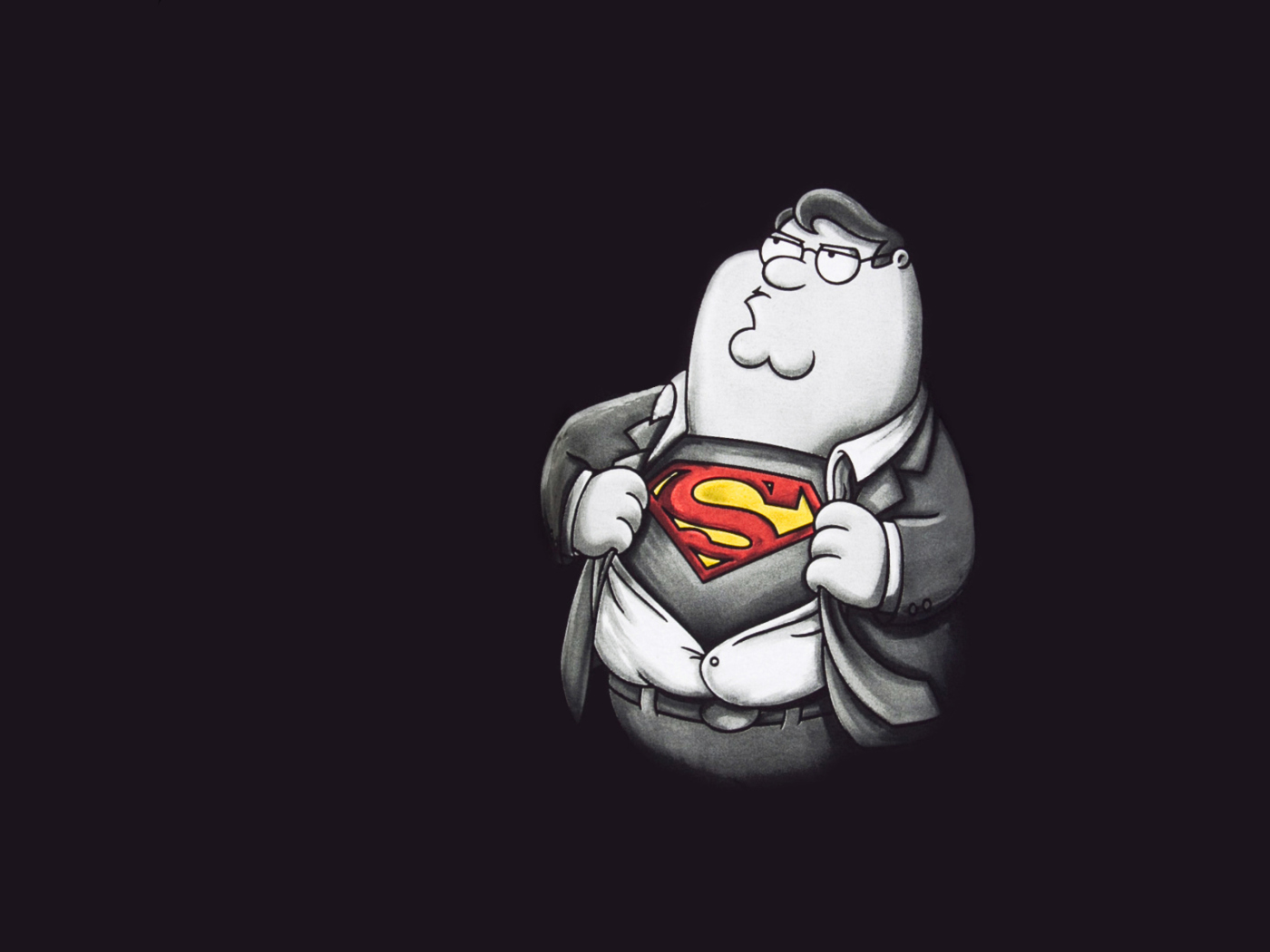 Fondo de pantalla Family Guy's Superman 1400x1050