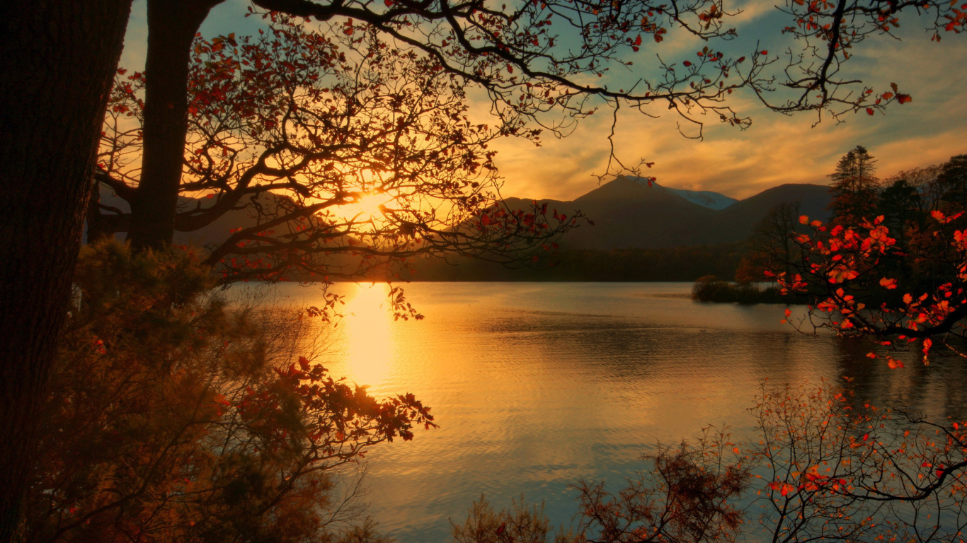 Das Peaceful Landscape Wallpaper 1366x768