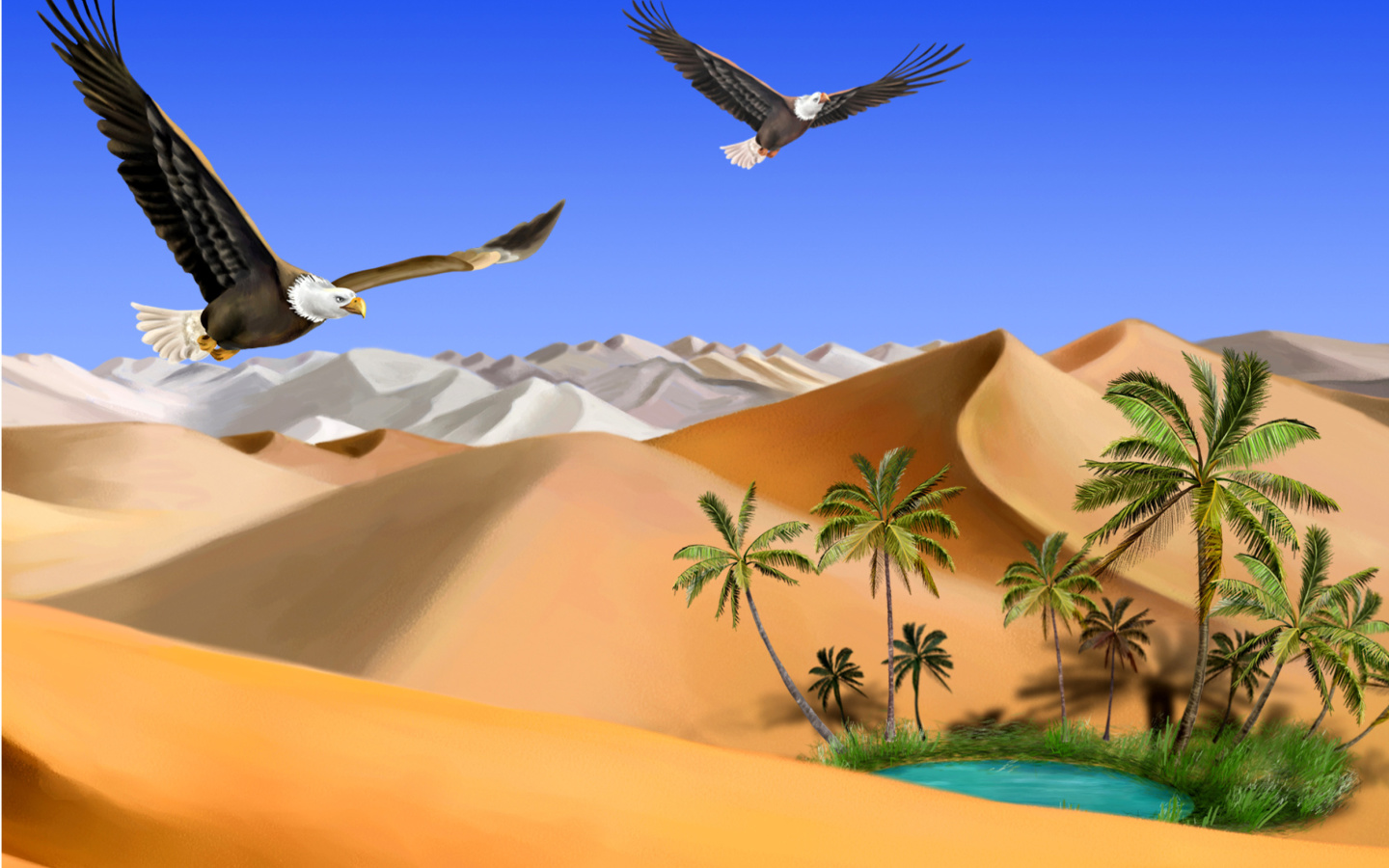 Das Desert Landscape Wallpaper 1440x900