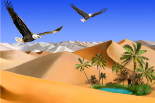 Desert Landscape sfondi gratuiti per cellulari Android, iPhone, iPad e desktop