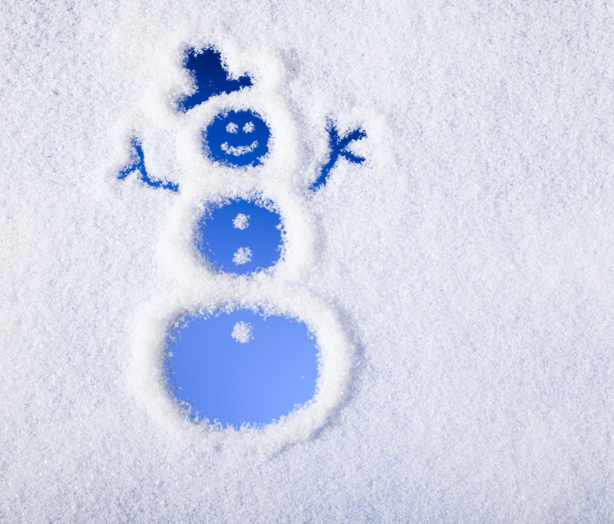 Sfondi Winter, Snow And Snowman 1200x1024