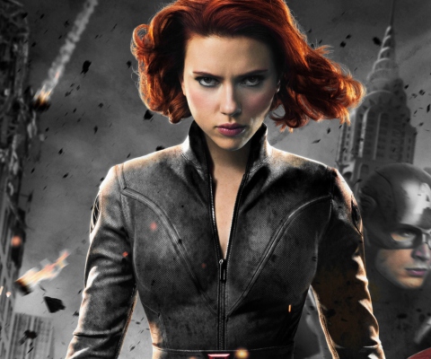 Screenshot №1 pro téma Black Widow - The Avengers 2012 480x400