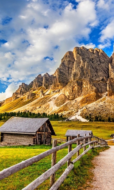 South Tyrol and Dolomites wallpaper 480x800