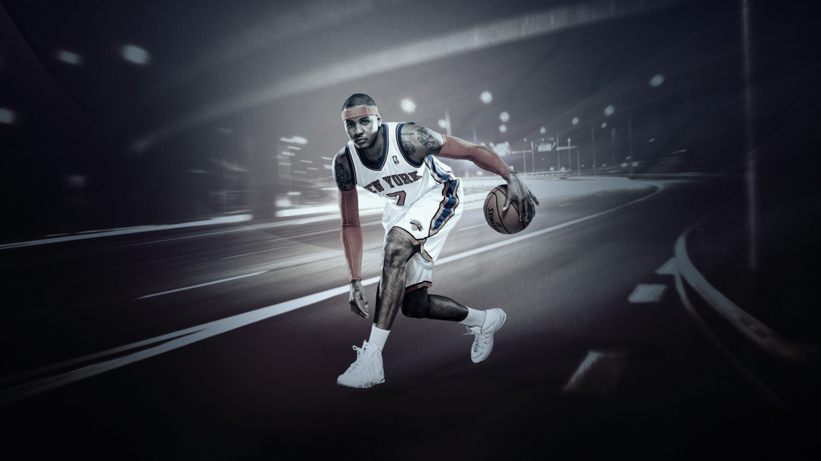 Screenshot №1 pro téma Carmelo Anthony from New York Knicks NBA 1600x900
