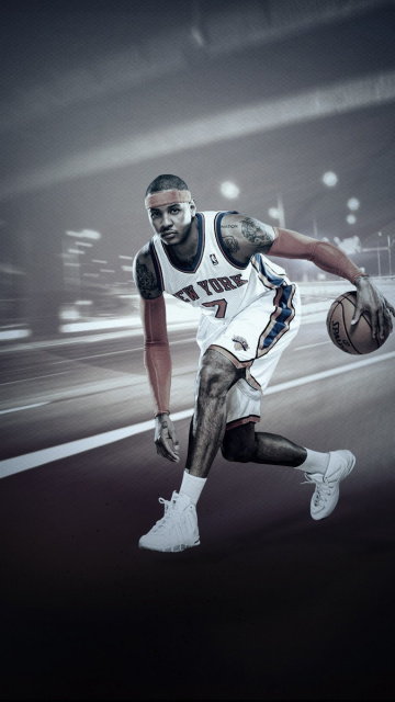 Carmelo Anthony from New York Knicks NBA wallpaper 360x640