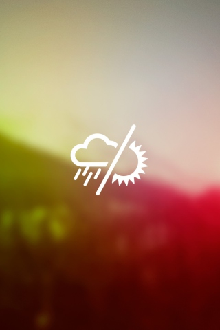Das Rainy Or Sunny Weather Wallpaper 320x480
