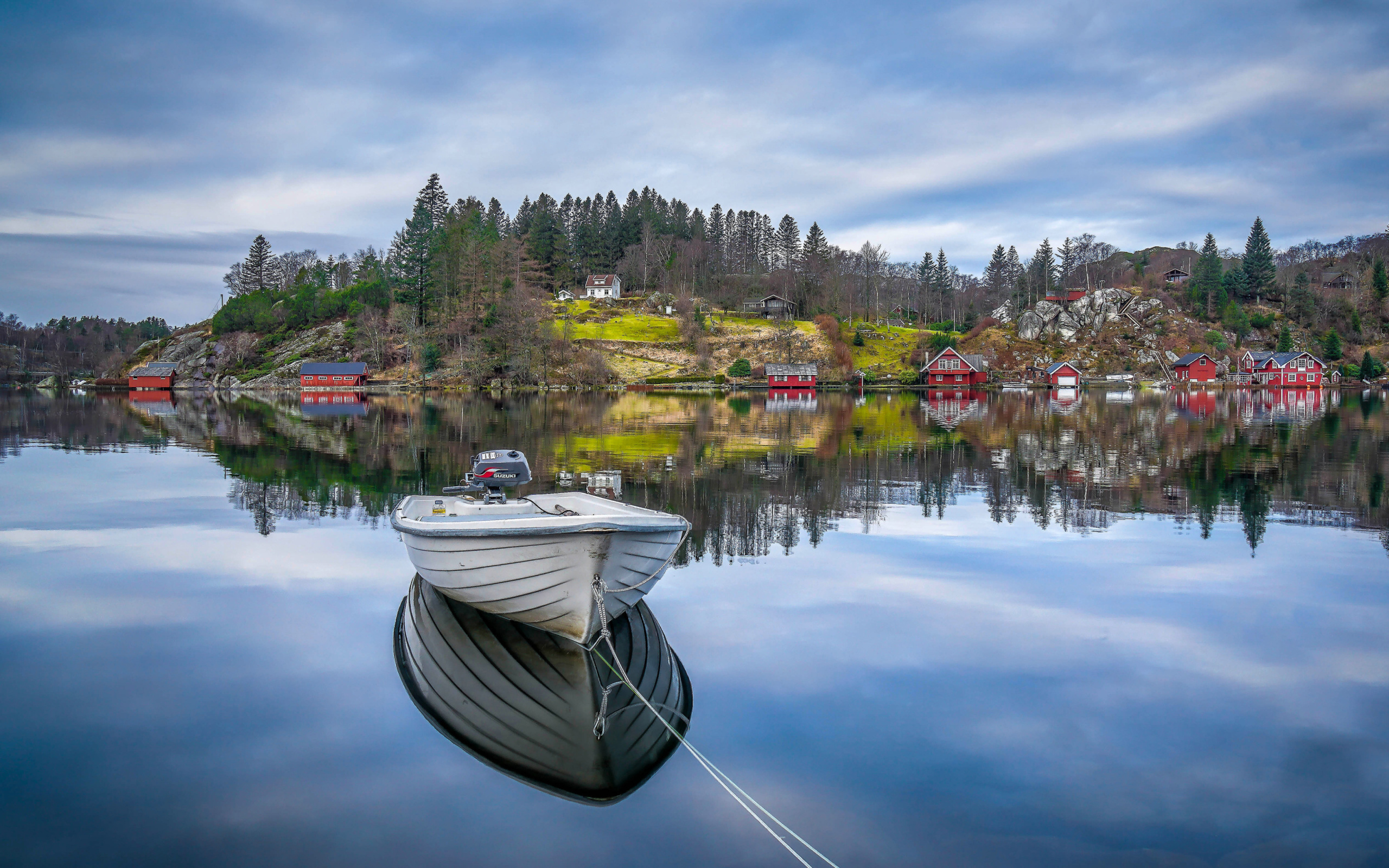 Das Norway town landscape Wallpaper 2560x1600