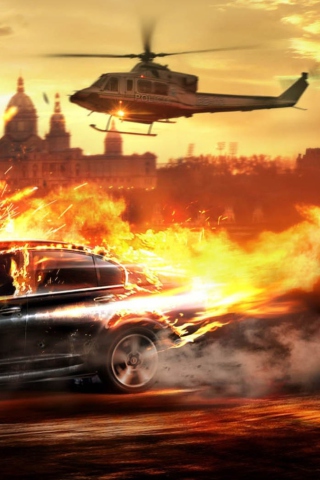 Car And Fire screenshot #1 320x480