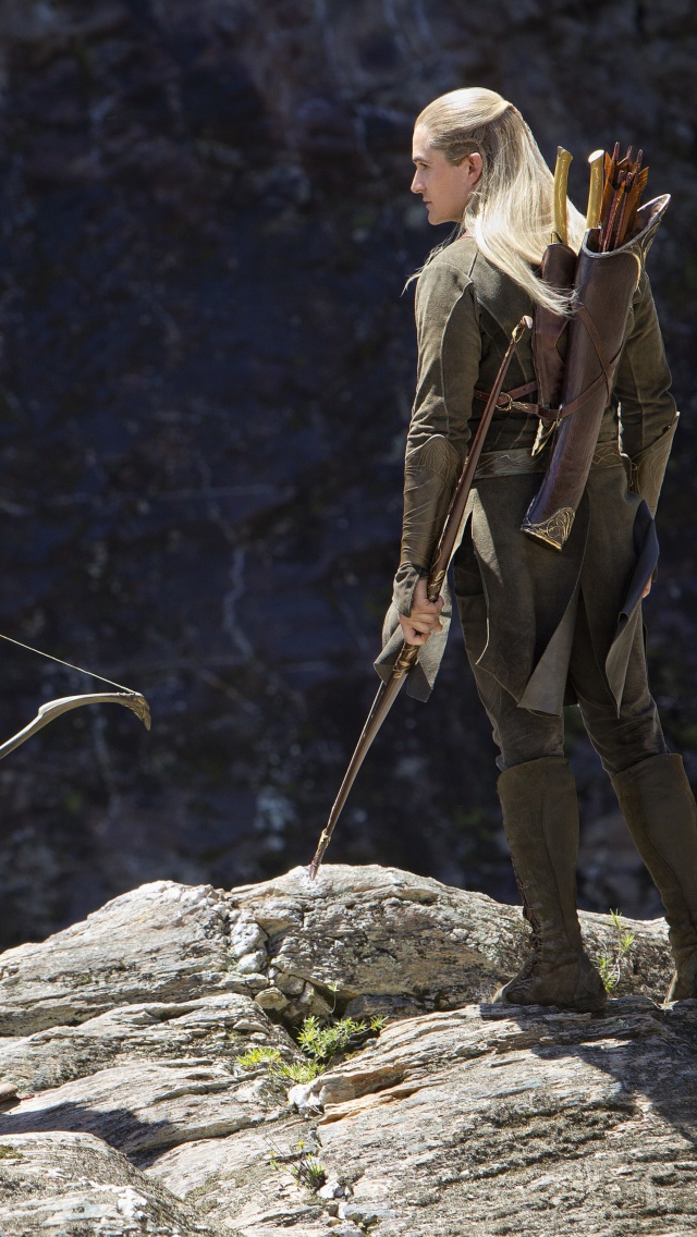 Orlando Bloom in Hobbit Film screenshot #1 640x1136