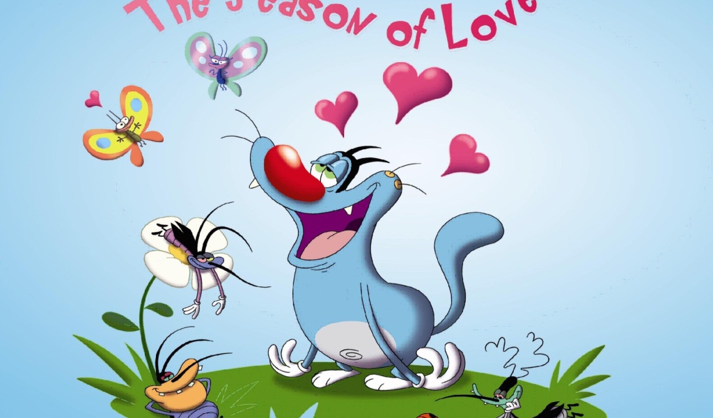 Oggy And The Cockroaches wallpaper 1024x600