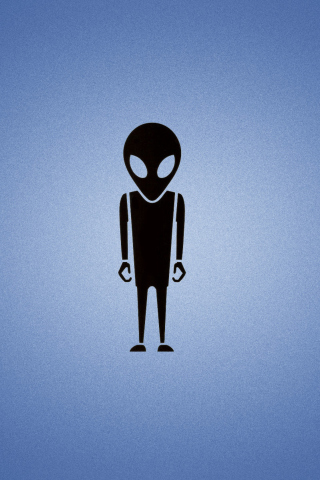 Das Alien Wallpaper 320x480