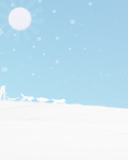 Screenshot №1 pro téma Winter White And Blue 128x160