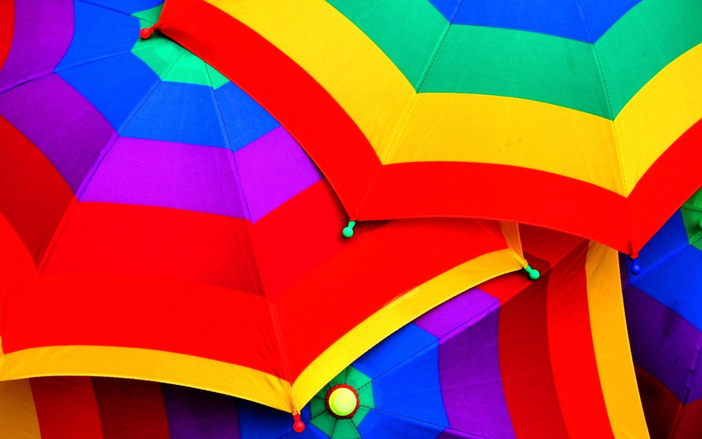 Screenshot №1 pro téma Rainbow Umbrellas 1440x900