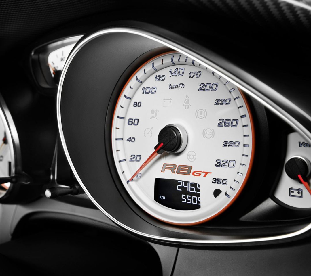 Audi R8 Gt Speedometer wallpaper 1080x960