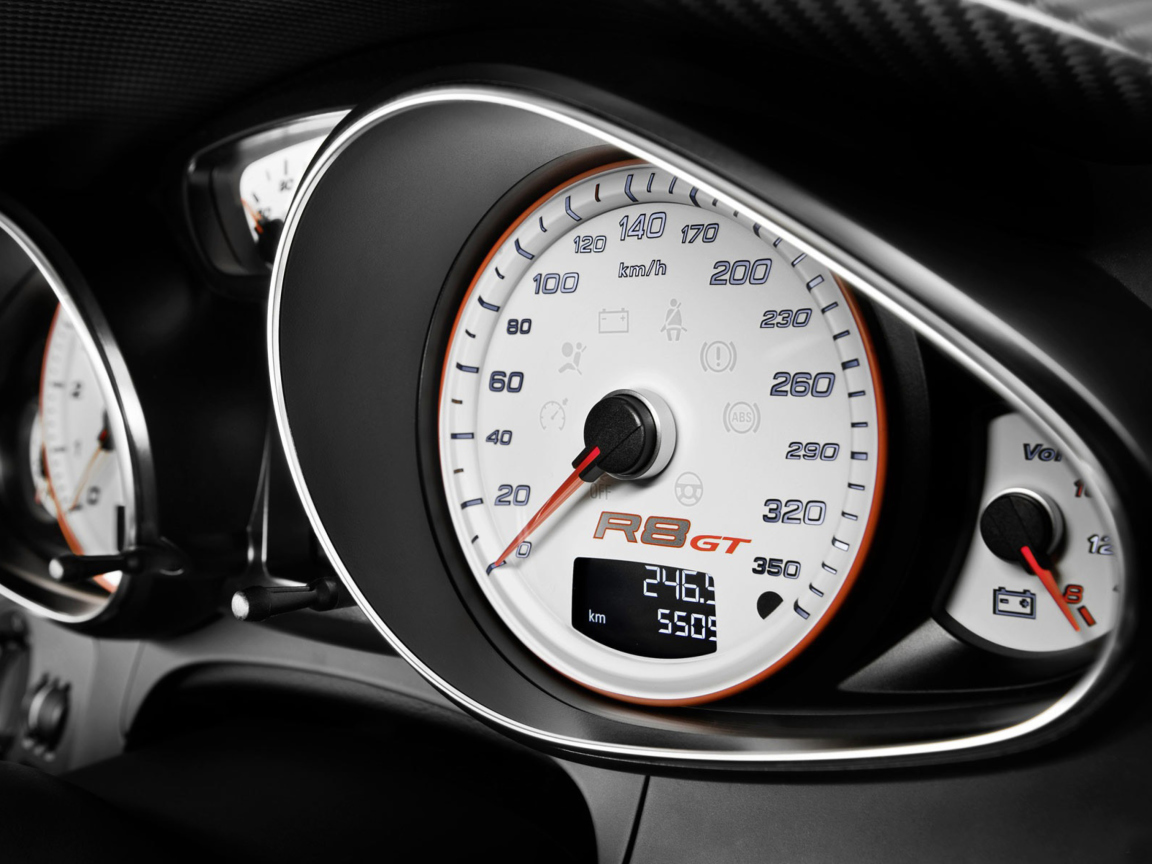 Das Audi R8 Gt Speedometer Wallpaper 1152x864