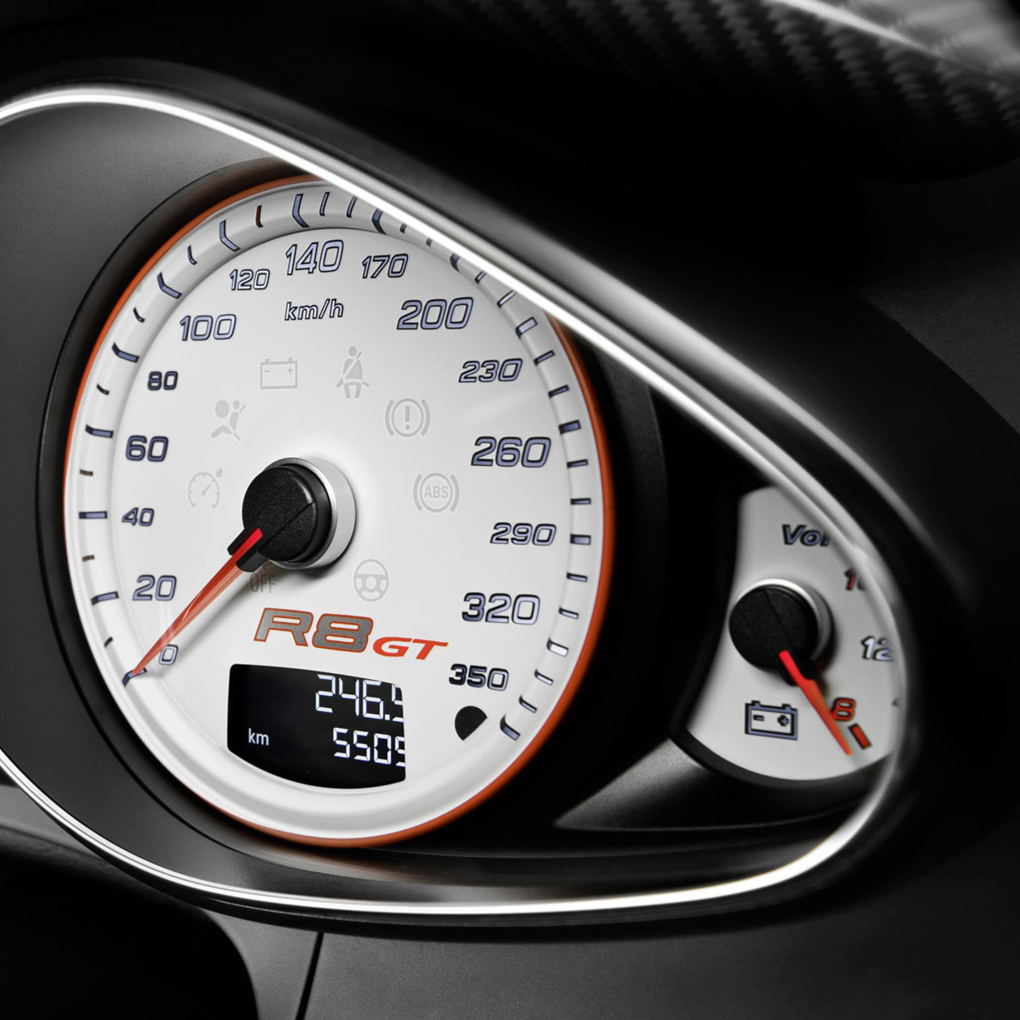 Fondo de pantalla Audi R8 Gt Speedometer 2048x2048