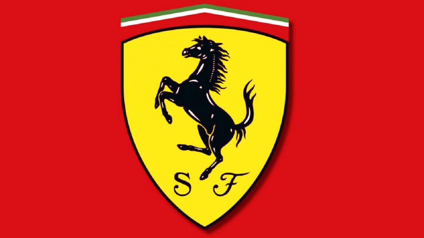 Fondo de pantalla Ferrari Emblem 1366x768