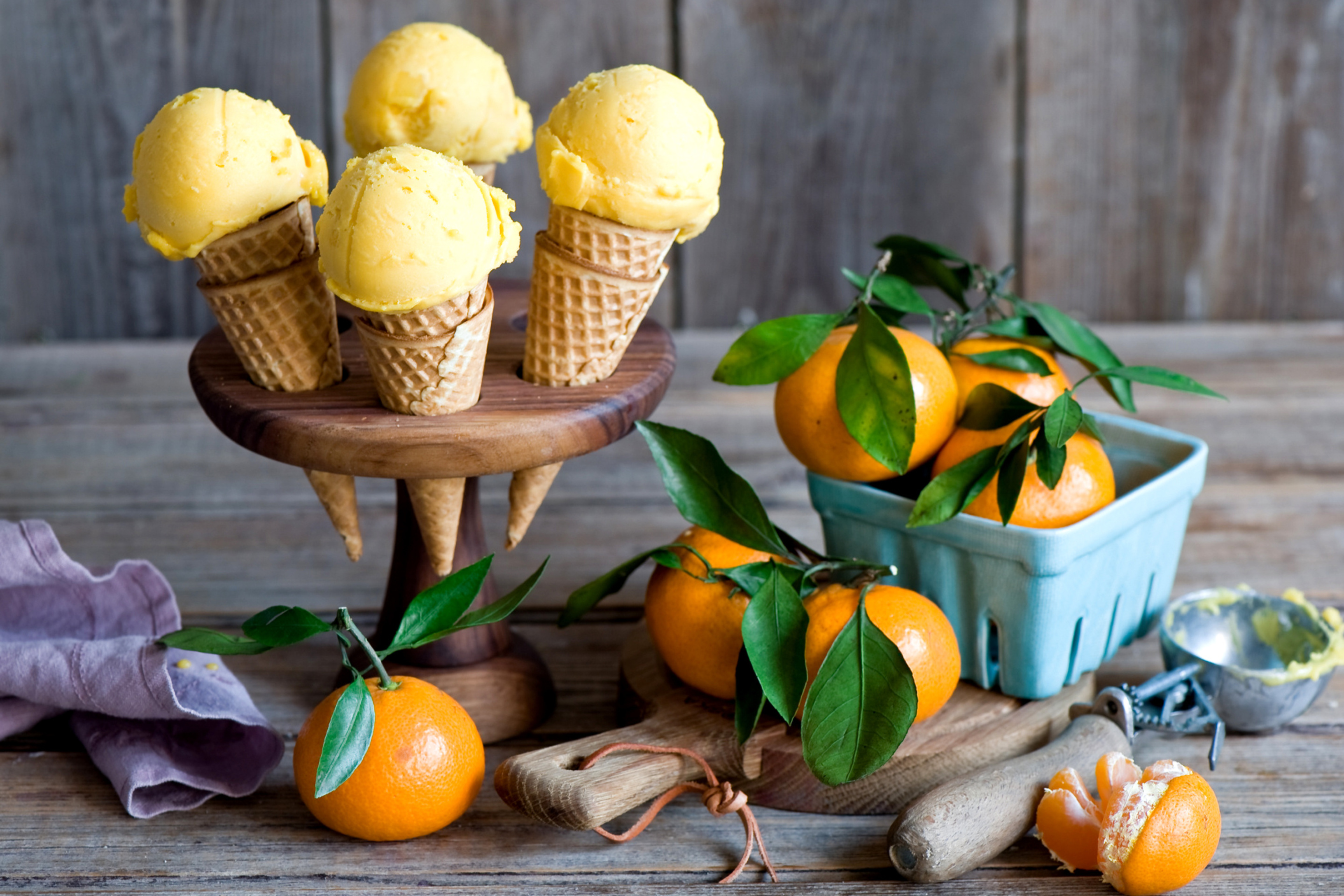 Обои Tangerine Ice Cream 2880x1920