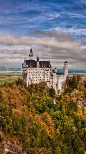 Sfondi Bavaria Neuschwanstein Castle 360x640