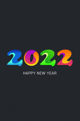 Sfondi Happy new year 2022 320x480
