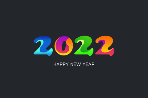 Happy new year 2022 wallpaper 480x320