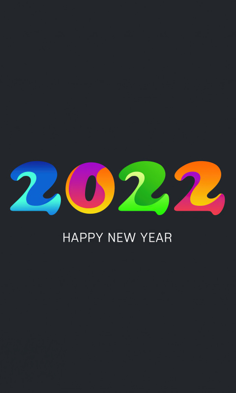 Обои Happy new year 2022 480x800