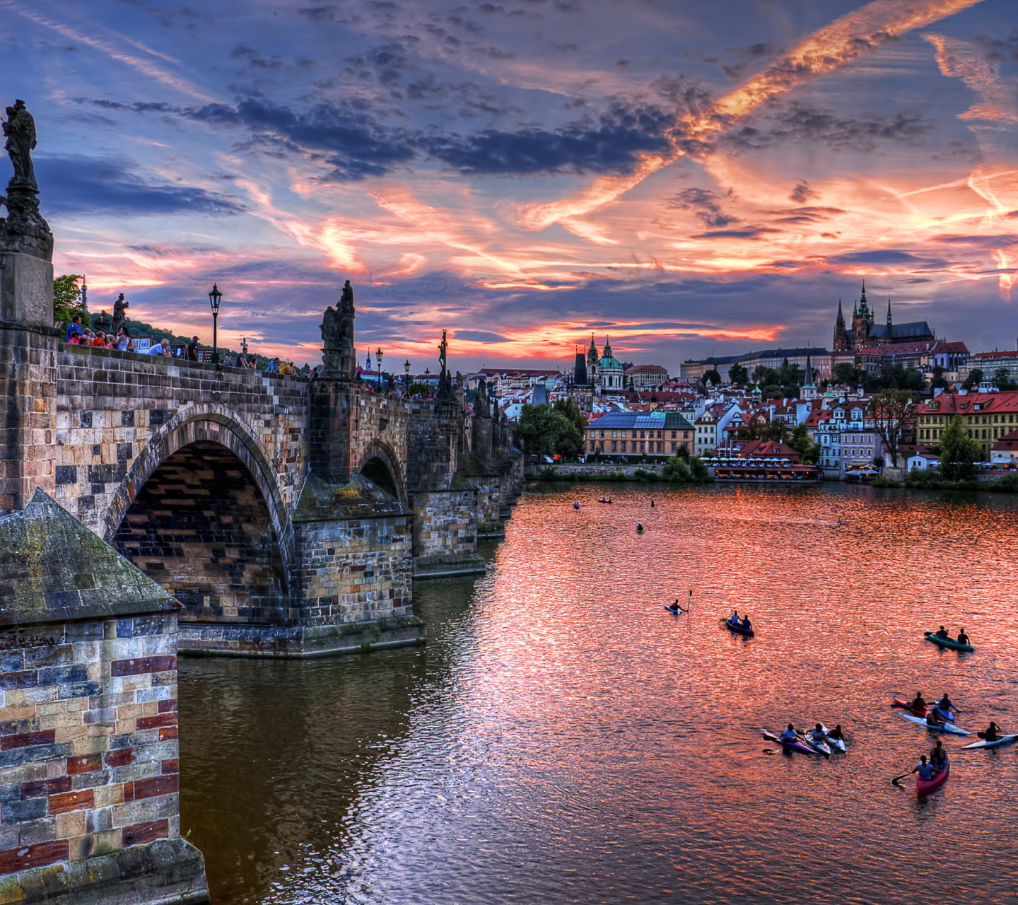 Fondo de pantalla Charles Bridge in Prague 1440x1280