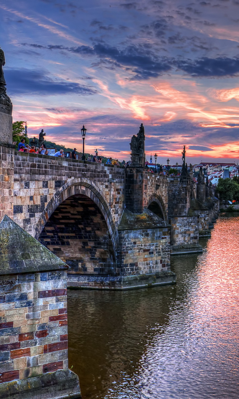 Fondo de pantalla Charles Bridge in Prague 768x1280