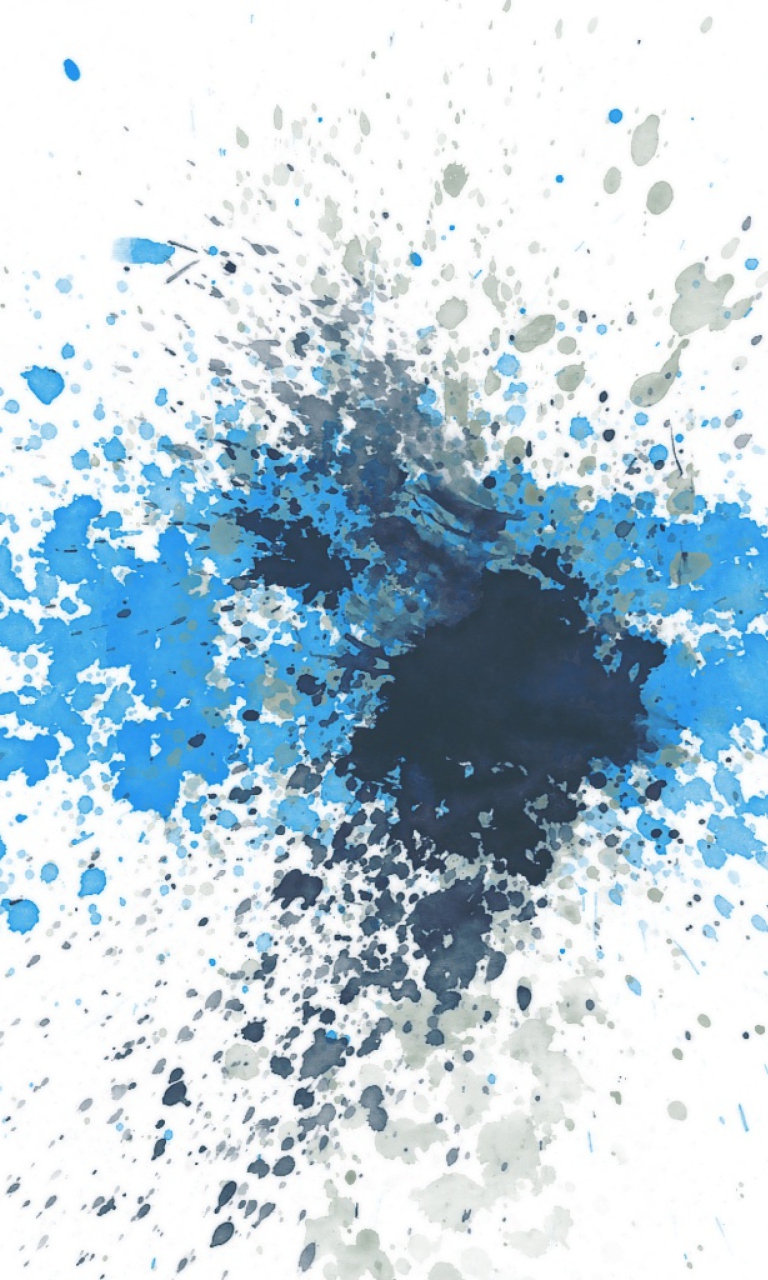 Splashes Of Blue wallpaper 768x1280