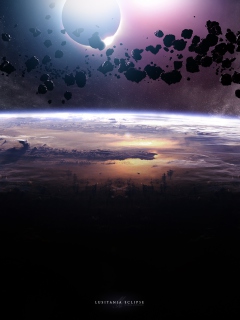 Asteroids Eclipse screenshot #1 240x320