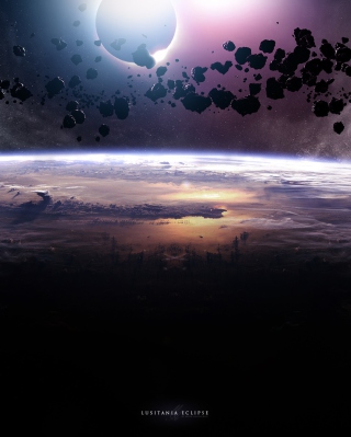Kostenloses Asteroids Eclipse Wallpaper für 640x1136