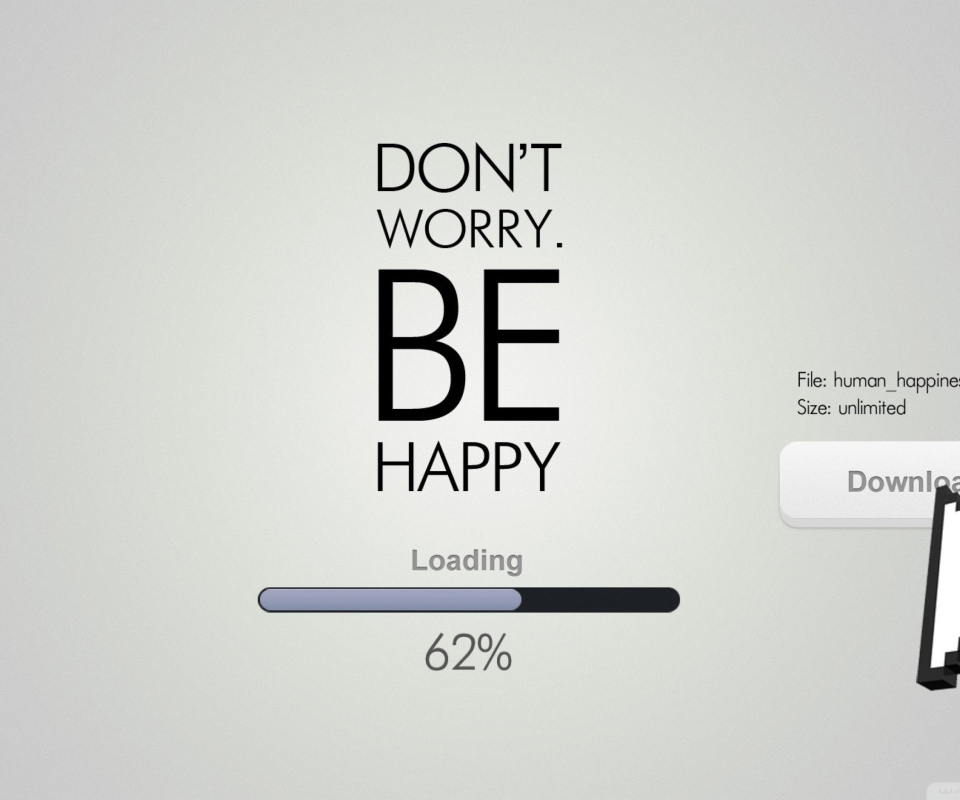 Das Don't Worry Be Happy Wallpaper 960x800