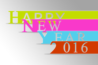 Happy New Year 2016 Colorful - Obrázkek zdarma pro Android 320x480