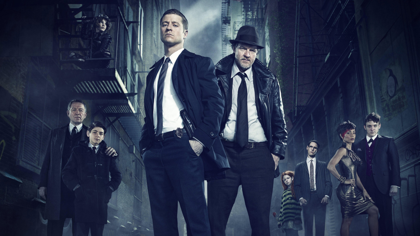 Обои Gotham TV Series 2014 1366x768