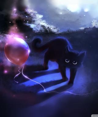 Black Kitty - Obrázkek zdarma pro Nokia C6