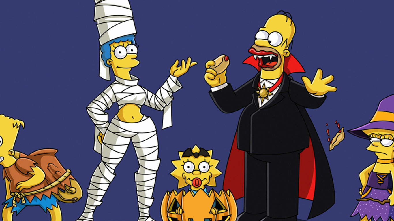 Sfondi The Simpsons 1366x768